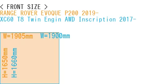 #RANGE ROVER EVOQUE P200 2019- + XC60 T8 Twin Engin AWD Inscription 2017-